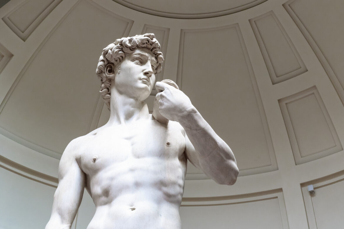 Statue of David by Michelangelo in Florence, Italy
